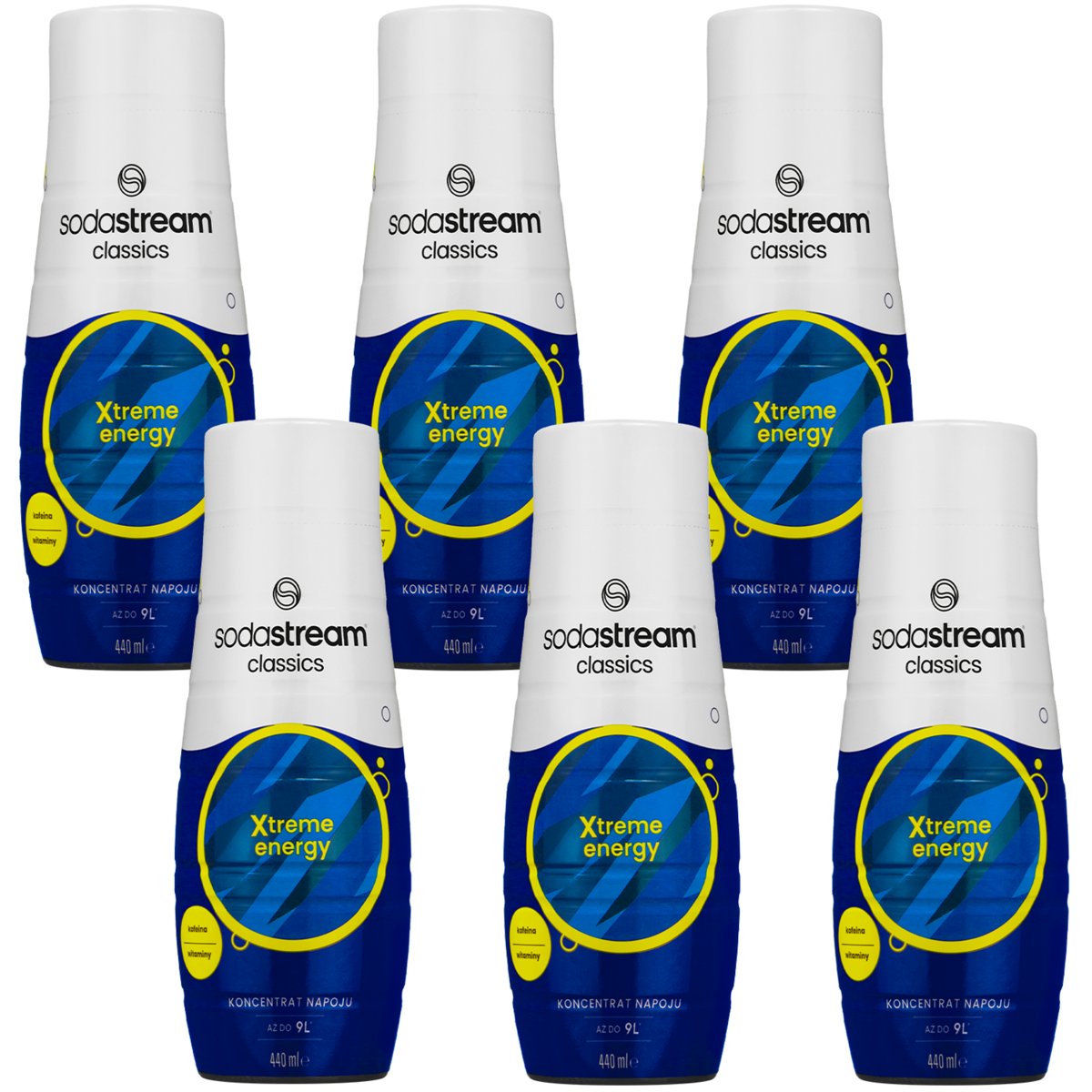 6x Syrop do SodaStream Xtreme Energy 440ml