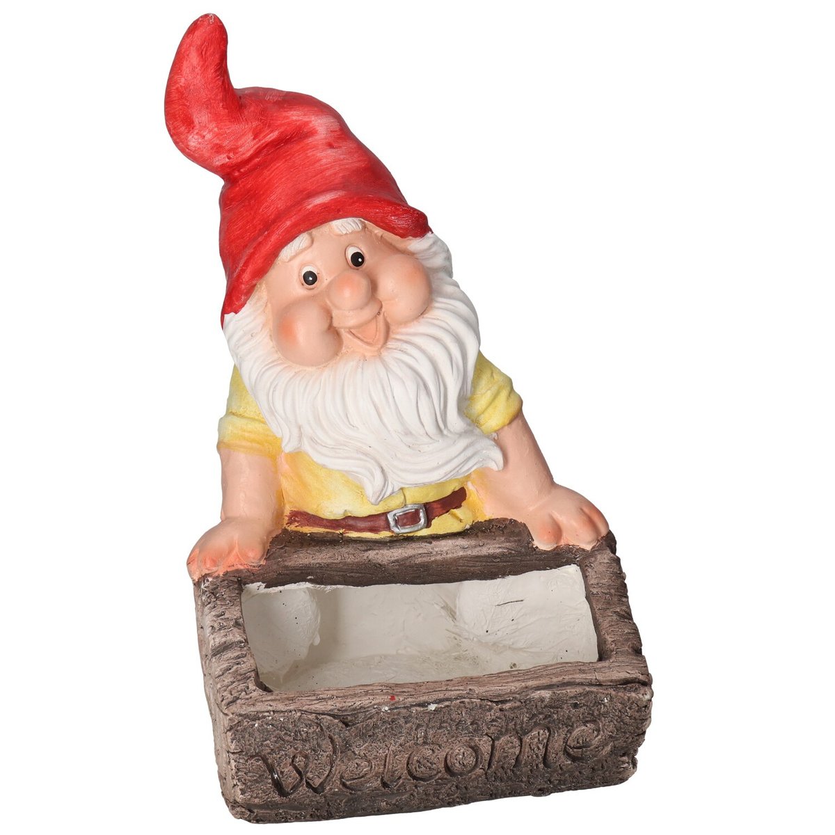 Figurka ogrodowa skrzat krasnal ceramiczny duży