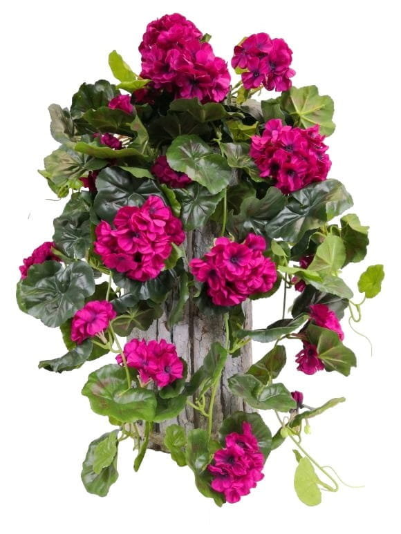 PELARGONIA ZWISAJĄCA W DONICZCE PURPURA (2691.06) sztuczna pelargonia