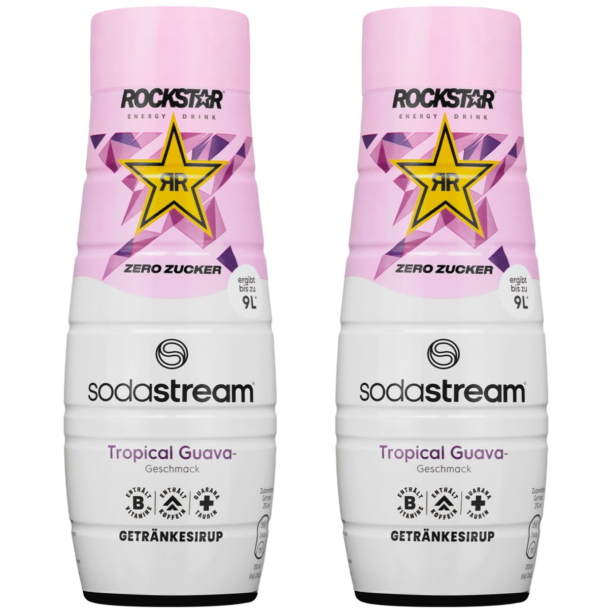 2x Syrop SodaStream Rockstar Tropical Guava Zero 440ml