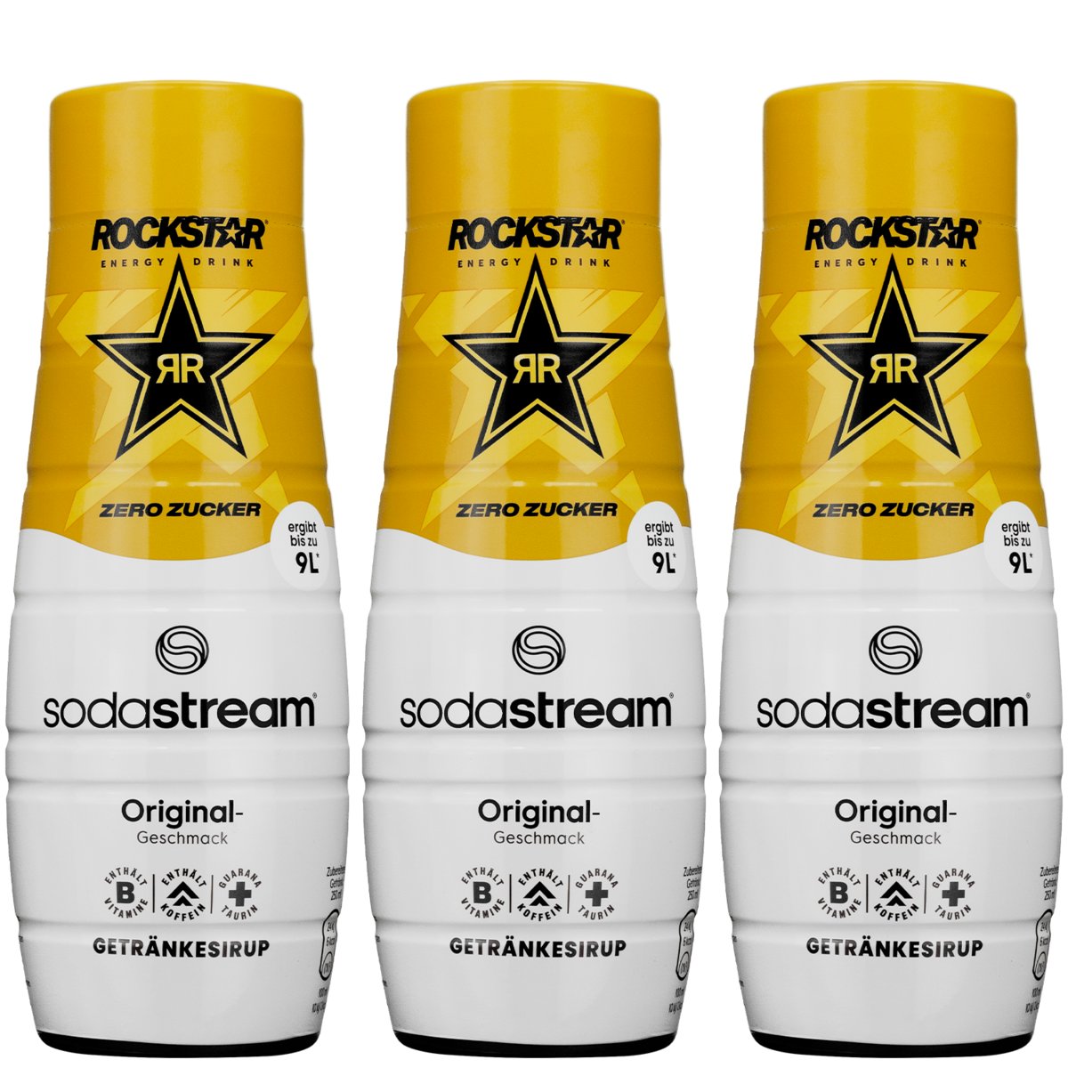 3x Syrop SodaStream Rockstar Original Zero 440ML