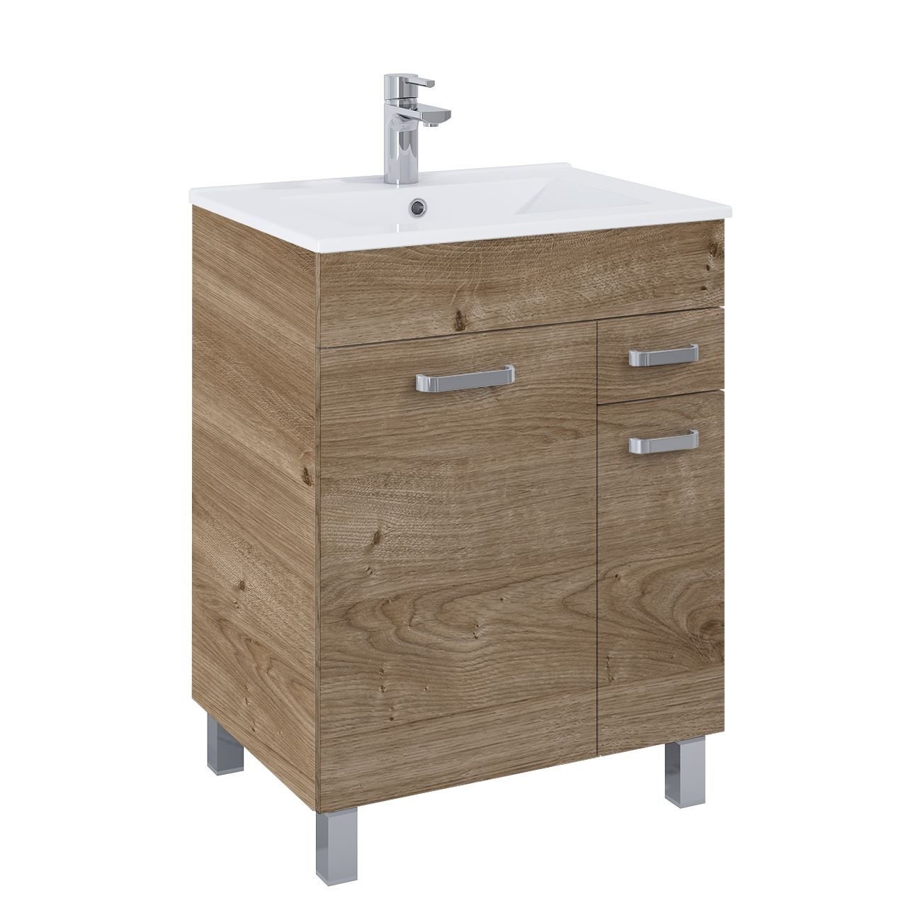 Szafka łazienkowa z umywalką Elita Sunn 60 cm dąb canela RE169212007050