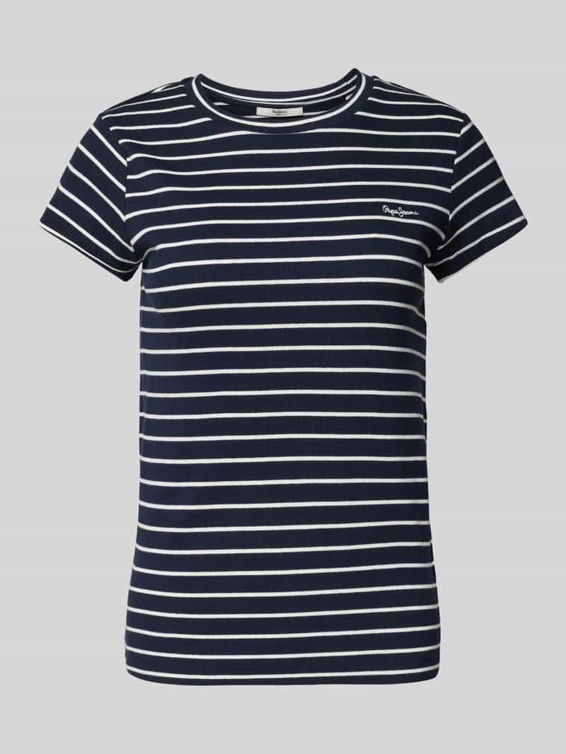 T-shirt z okrągłym dekoltem model ‘MERIBEL’