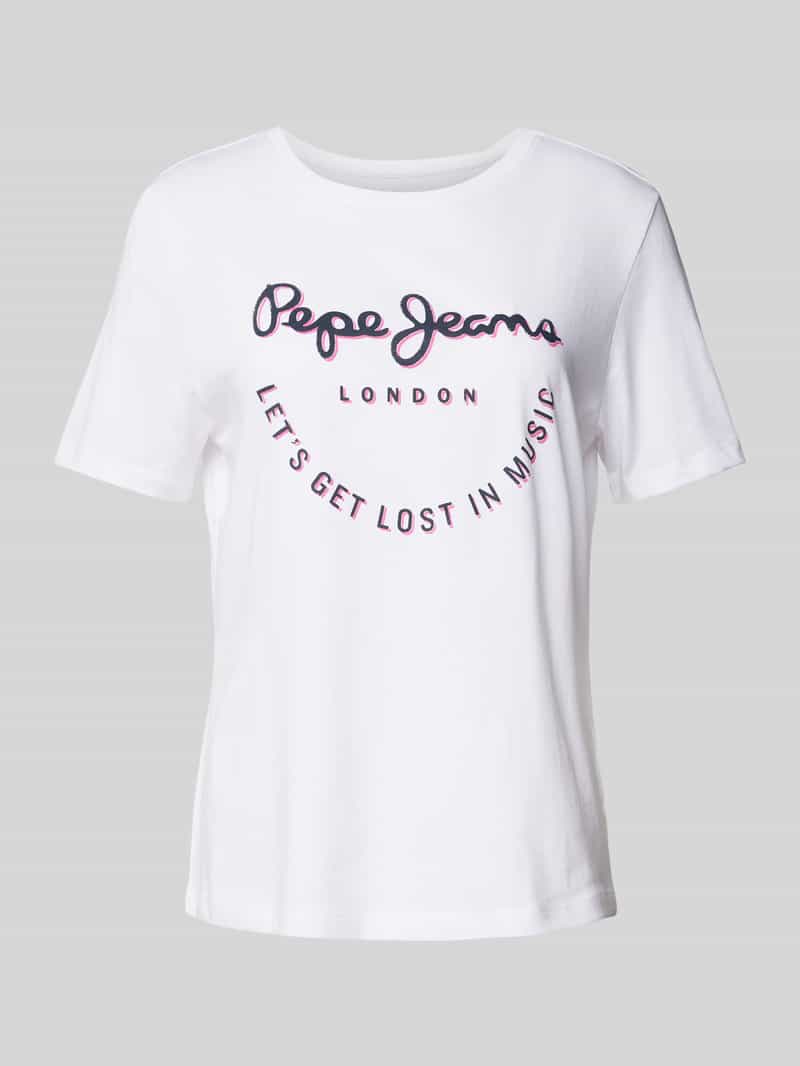 T-shirt z nadrukiem z logo model ‘MERIDA’