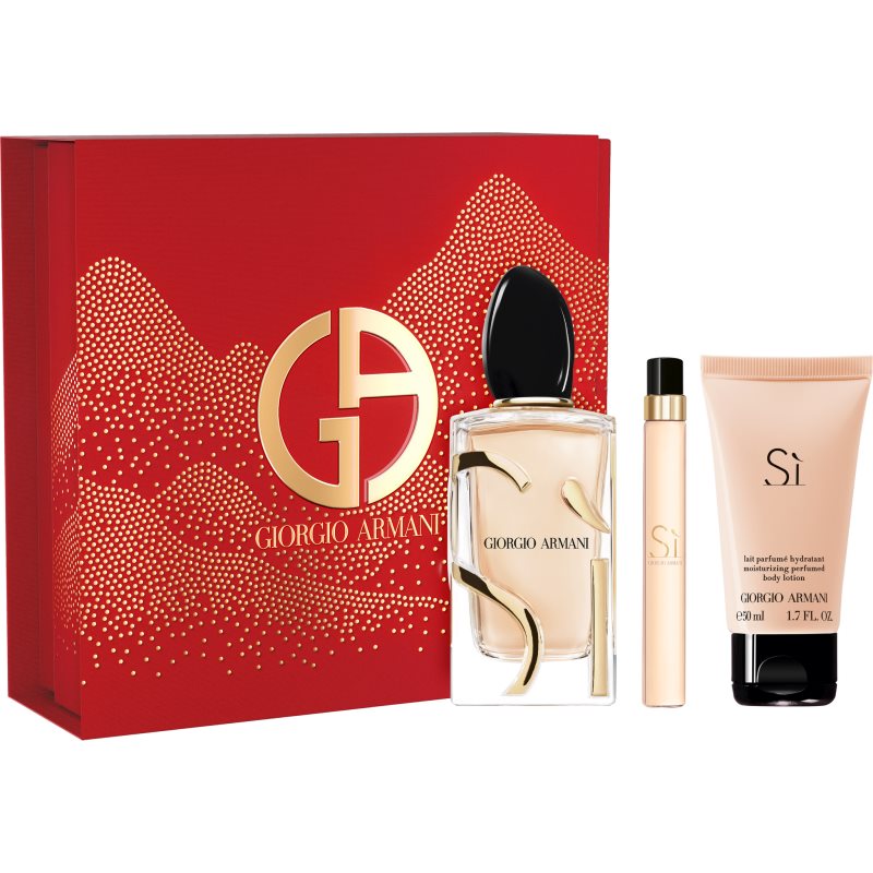 Si zestaw woda perfumowana spray 100ml + woda perfumowana spray 10ml + balsam do ciała 50ml