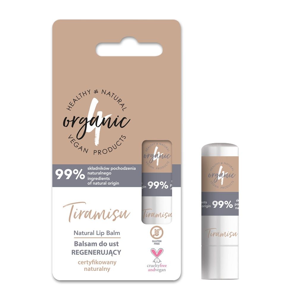 4ORGANIC Balsam do ust regenerujący Tiramisu 5g