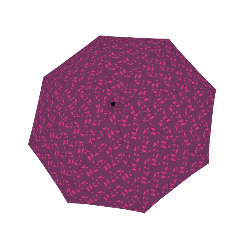 Parasol damski Doppler Fiber Magic Joy automatyczny składany fioletowy wzór