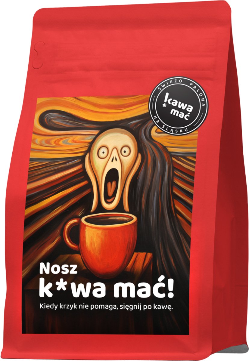 Kawa ziarnista świeżo palona Nosz K*wa Mać 100% Arabica Kuba 150g KawaMać