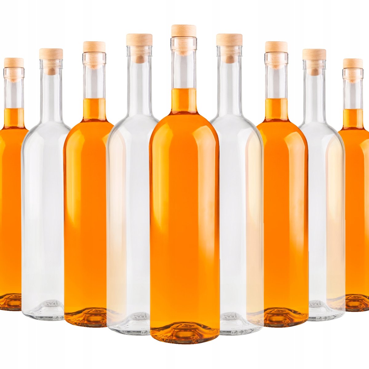 30szt szklane butelki na wino FUTURA 1000 ml butelka na nalewki z korkami