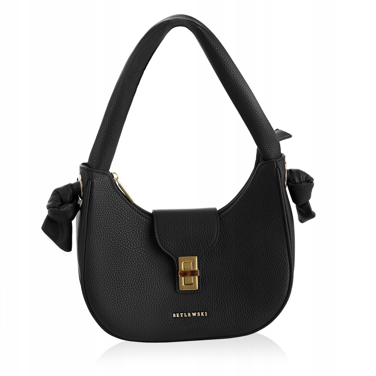 Betlewski Torebka Damska Czarna Skóra Ekologiczna REESE