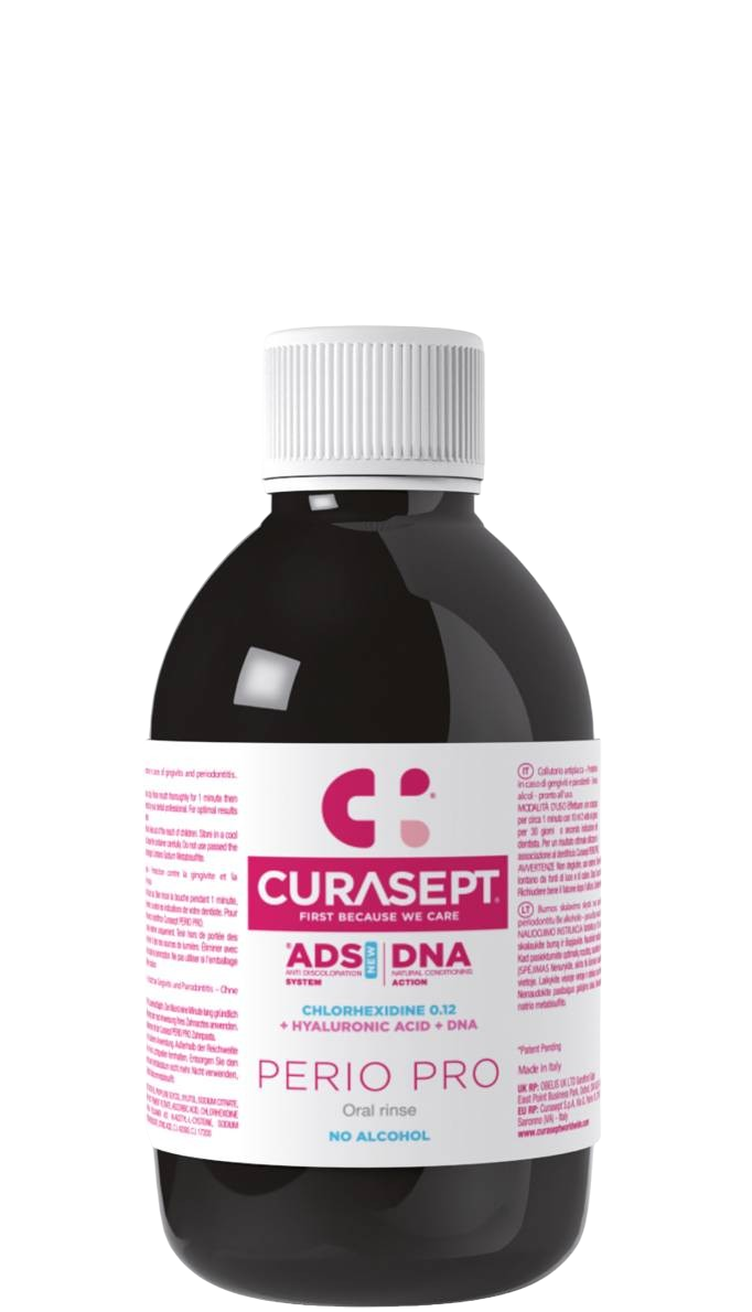 Curasept ADS DNA Perio Pro 0.12% CHX + kwas hialuronowy Płyn do płukania ust