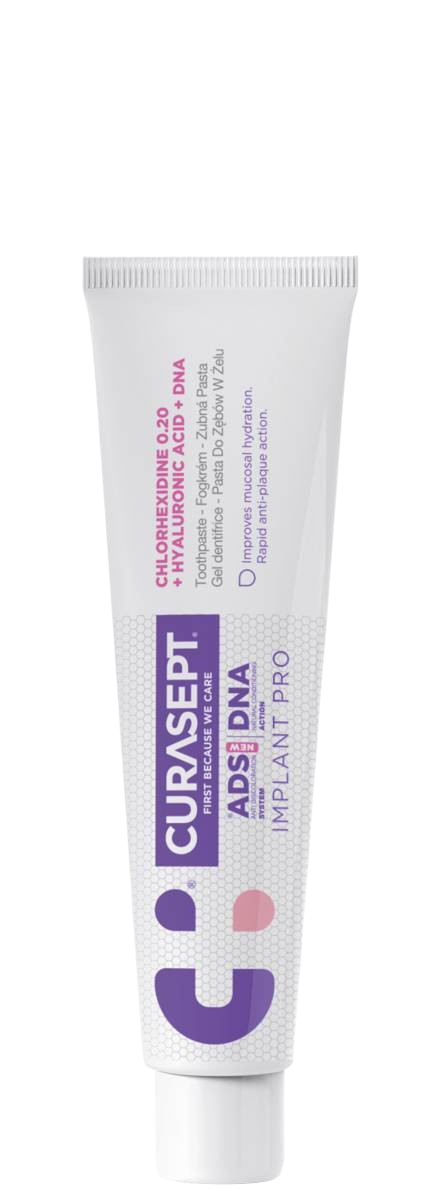 Curasept ADS DNA Implant Pro 0.20% CHX + kwas hialuronowy Pasta do zębów
