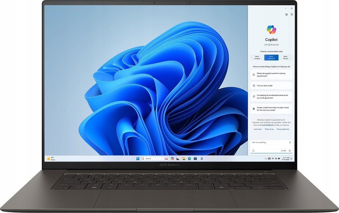Asus ZenBook S UM5606WA-RK215W 16 3K OLED AI 9 HX 370 32GB 2SSD W11 Gray 90NB13M1-M00FT0
