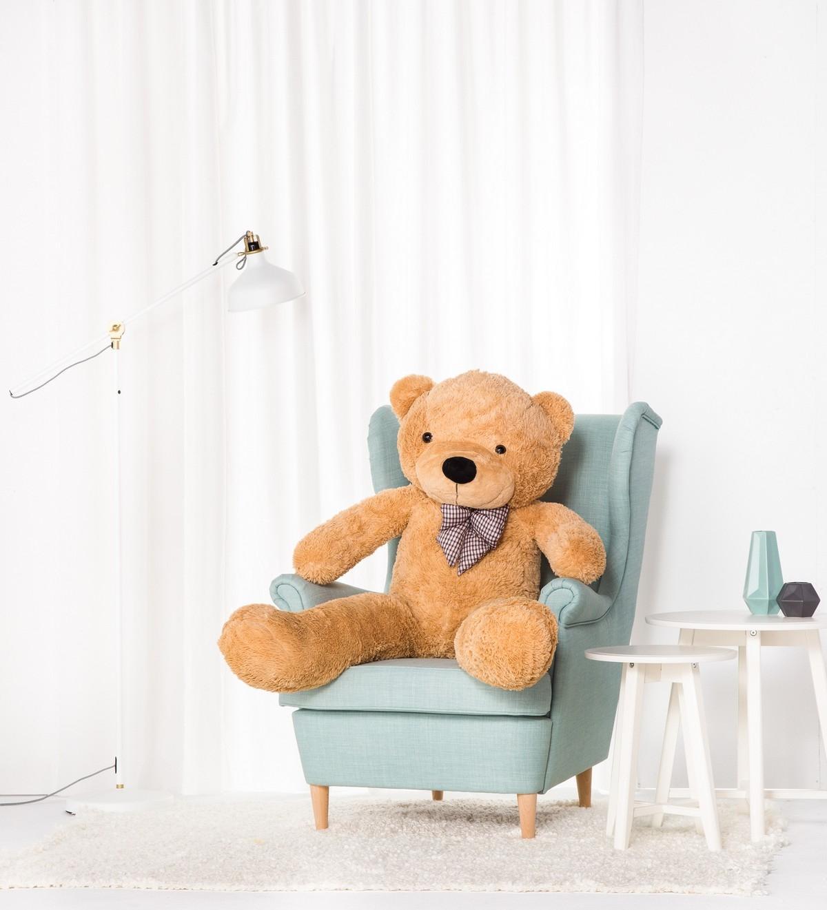 BLUBELL Duży Miś Pluszowy Klasyczny 130 cm Beżowy