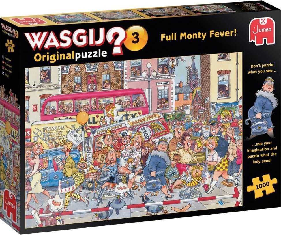 Jumbo Puzzle Wasgij Original 3 Full Monty Fever 1000 elementów 81923