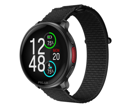 Polar Vantage V3 czarno-czarny + pasek na rzep pomarańczowy