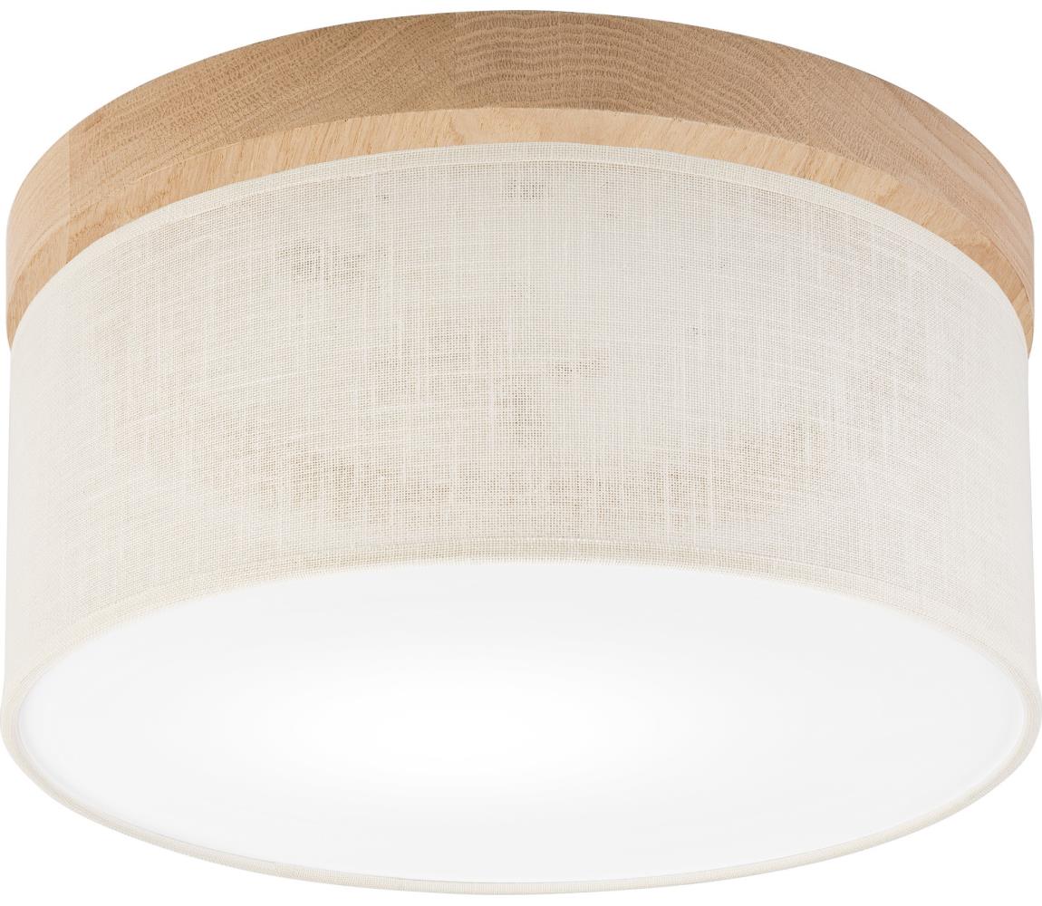Brilagi - Plafon BELLADONNA 1xE27/15W/230V śr. 30 cm kremowy/dąb