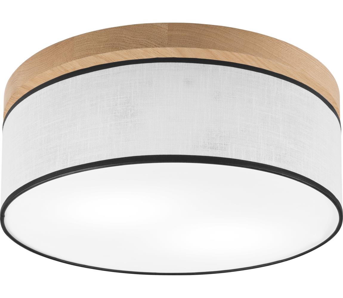 Brilagi - Plafon BELLADONNA 2xE27/15W/230V śr. 40 cm biały/dąb