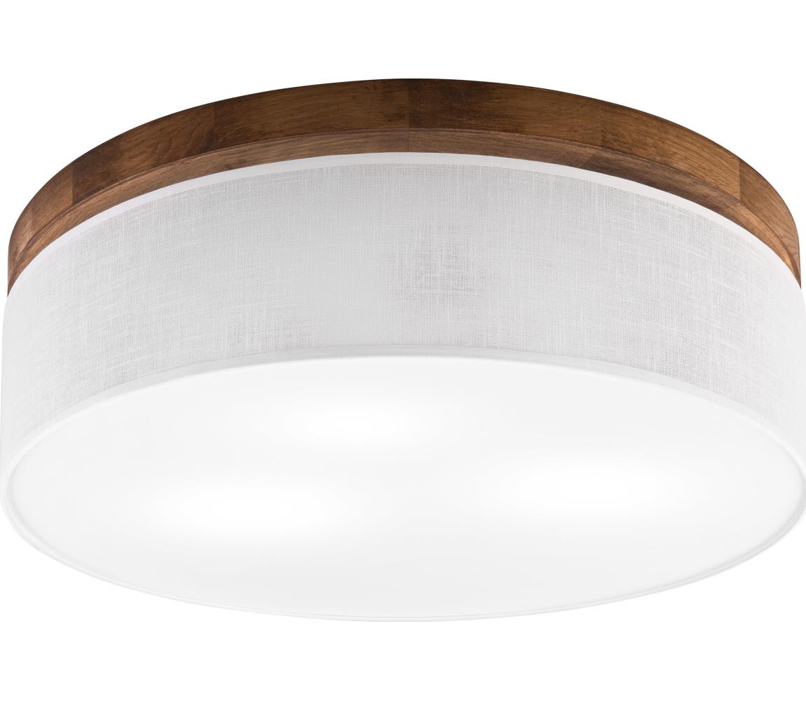 Brilagi - Plafon BELLADONNA 3xE27/15W/230V śr. 50 cm biały/dąb