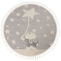 Okrągły dywan dziecięcy Obsession Fano FAO 393 rabbit stars
