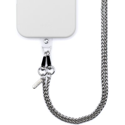 Smycz do telefonu CRONG Phone Crossbody Srebrny