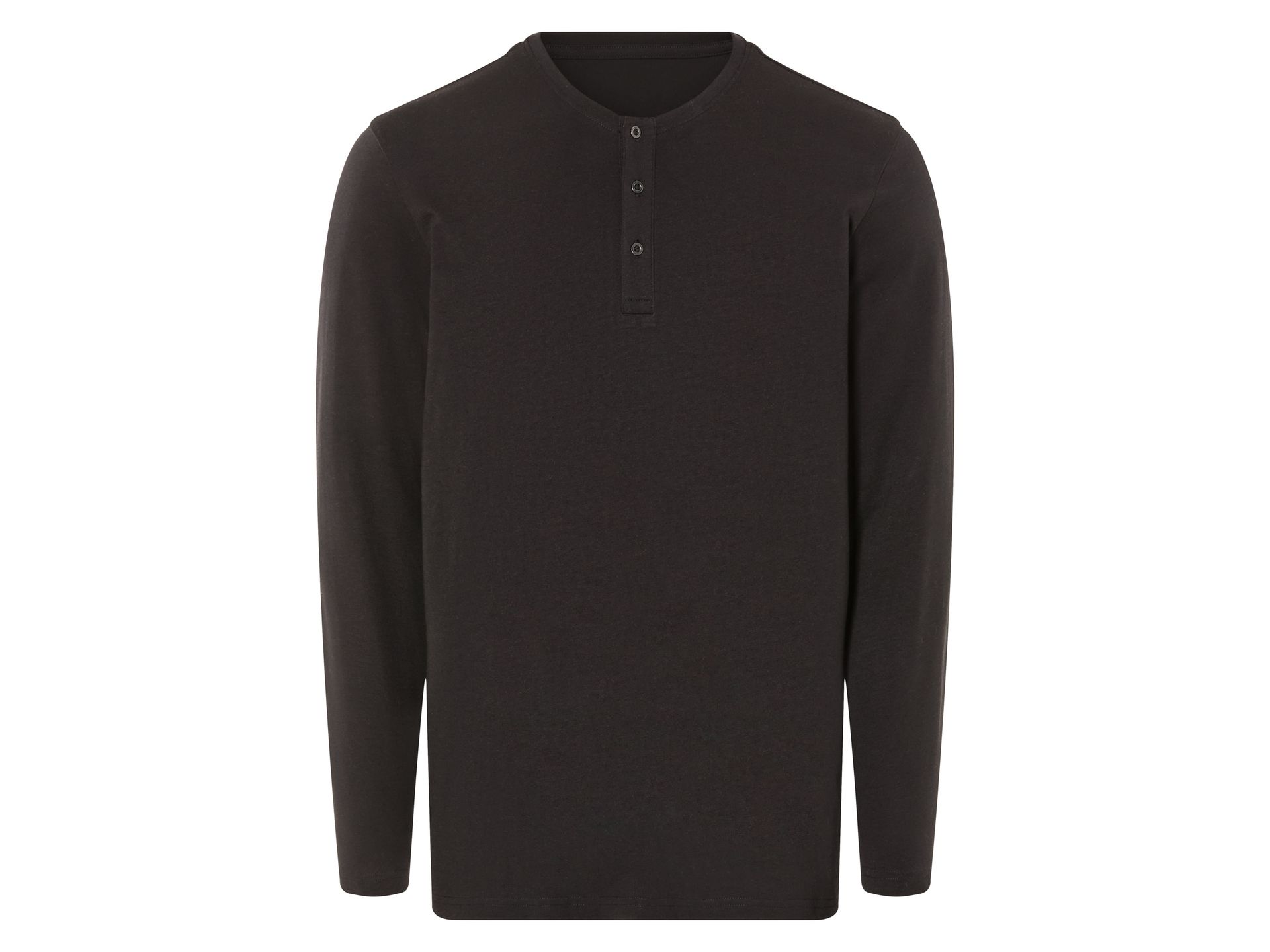 LIVERGY® Koszulka męska z długim rękawem (Czarny, S (44/46))