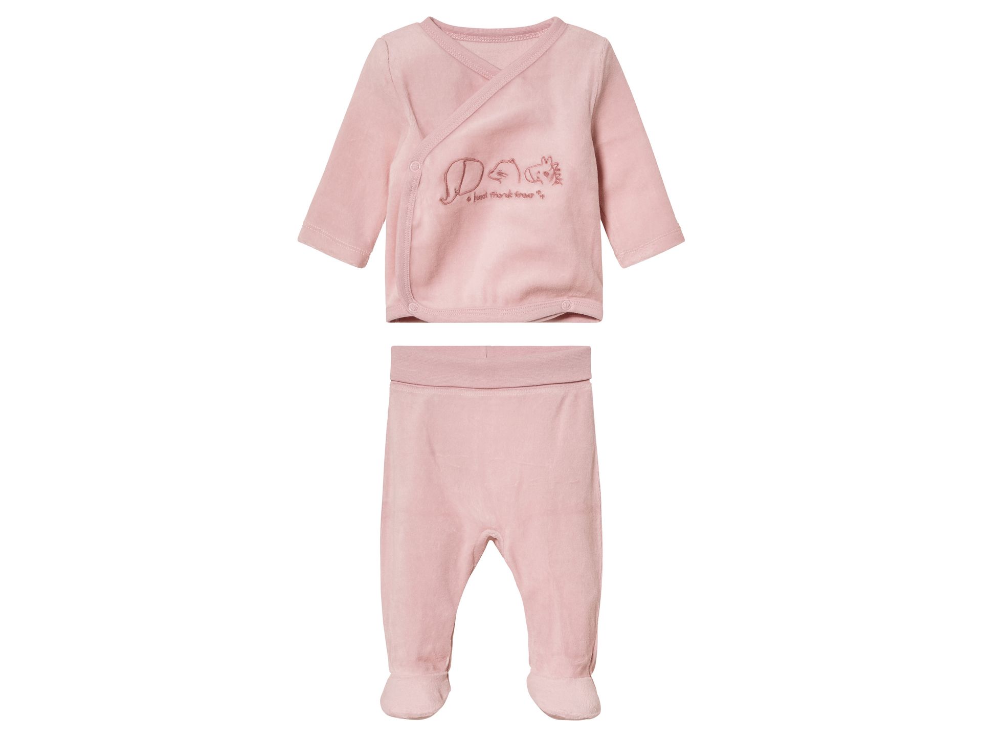 lupilu® Komplet, Baby Nicki, 2-częściowy, z bio-bawełny (Różowy, 86/92)
