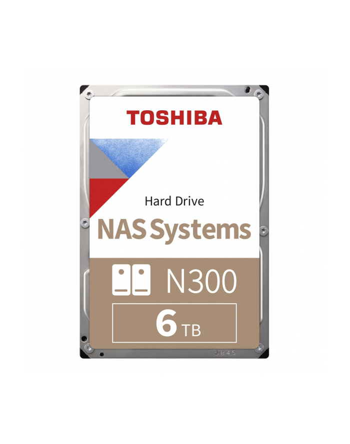 Dysk Toshiba N300 HDWG760EZSTA 6TB 3,5'' 7200 512MB SATA III NAS RETAIL HDWG760EZSTA
