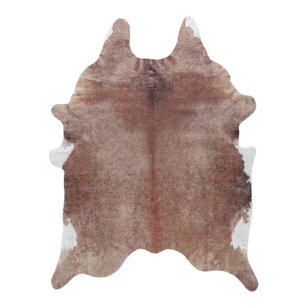 Brązowa syntetyczna skóra na podłogę 100x135 cm Etosha – Ayyildiz Carpets