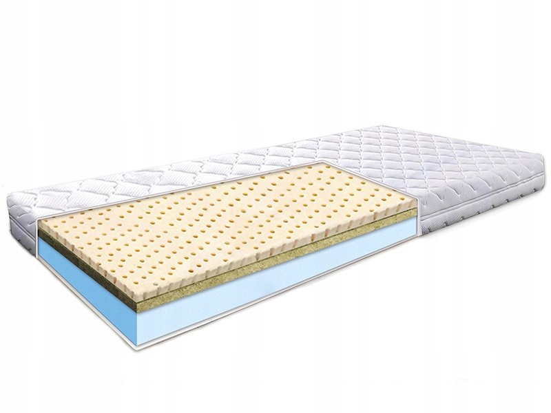 Materac piankowy 90x180 lateks trawa morska 10 cm
