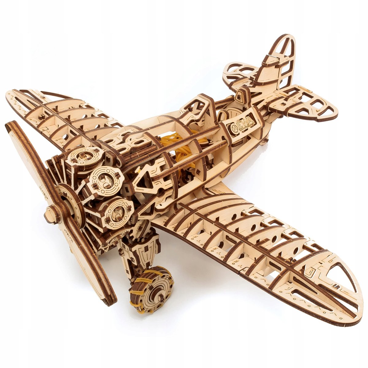 DREWNIANE PUZZLE 3D DREWNIANY SAMOLOT ZESTAW DO ZŁOŻENIA DIY