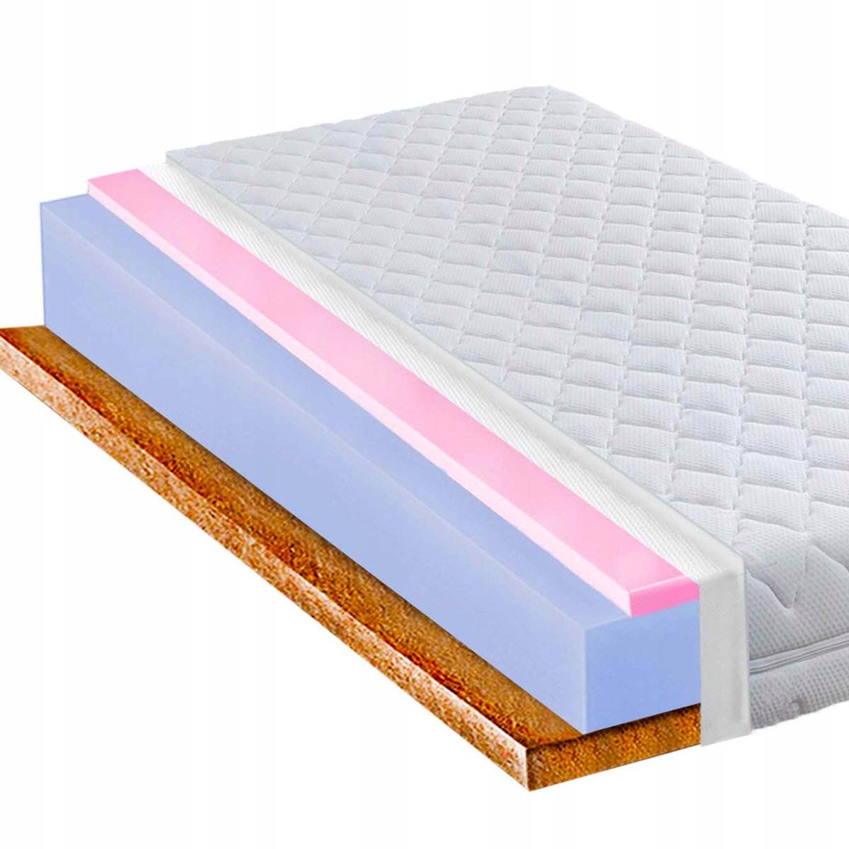 Materac 90x180 hipoalergiczny z pianką HR i kokos