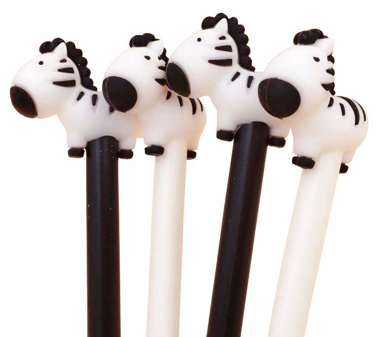 Długopisy ZEBRA cienkopis z zebrą długopis dziecięcy zebry ZOO dla dzieci