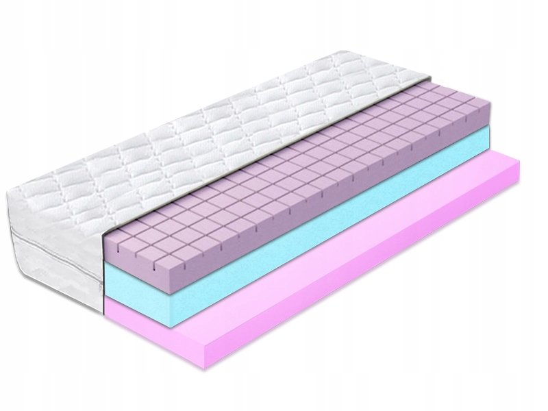 Materac piankowy 90x190 CUBE wentylujący HR 13 cm
