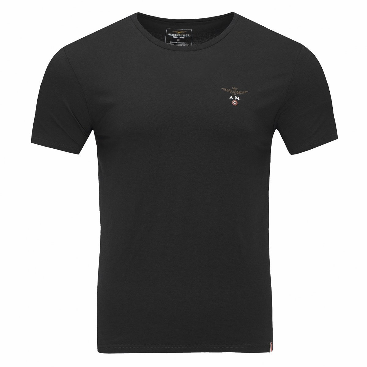 Aeronautica Militare czarny t-shirt koszulka męska crew-neck SC0TI001J508-34300 XXL