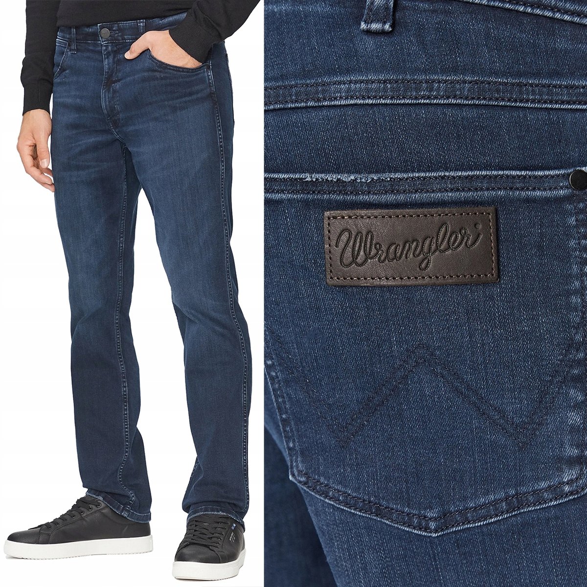 Wrangler GREENSBORO FREE TO STRETCH Arm Strong SPODNIE JEANSOWE W32 L36