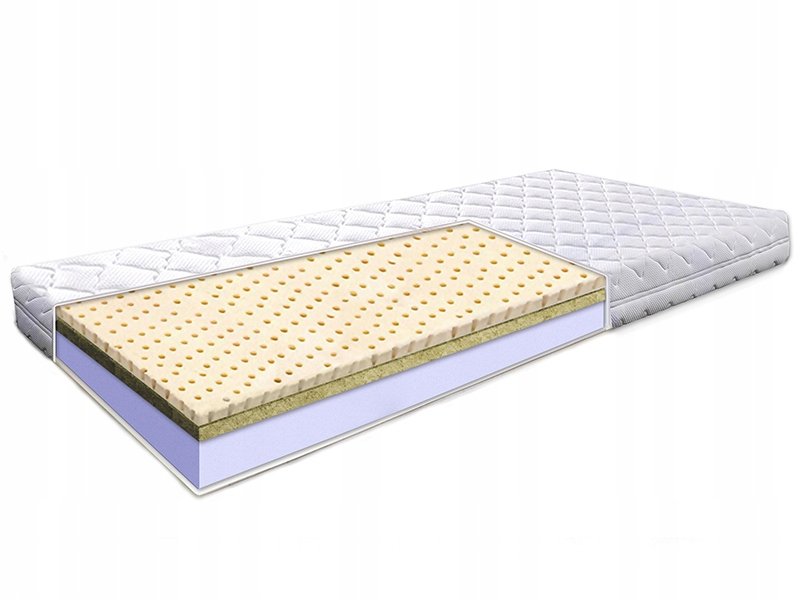 Materac piankowy 70x160 lateks trawa morska 10 cm