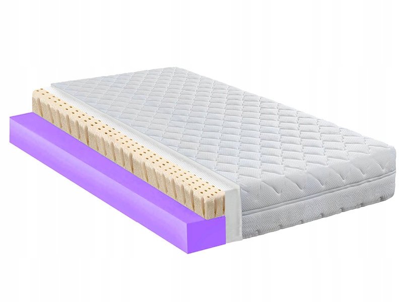 Materac 120x160 z lateksem na alergie H3/H4 13cm