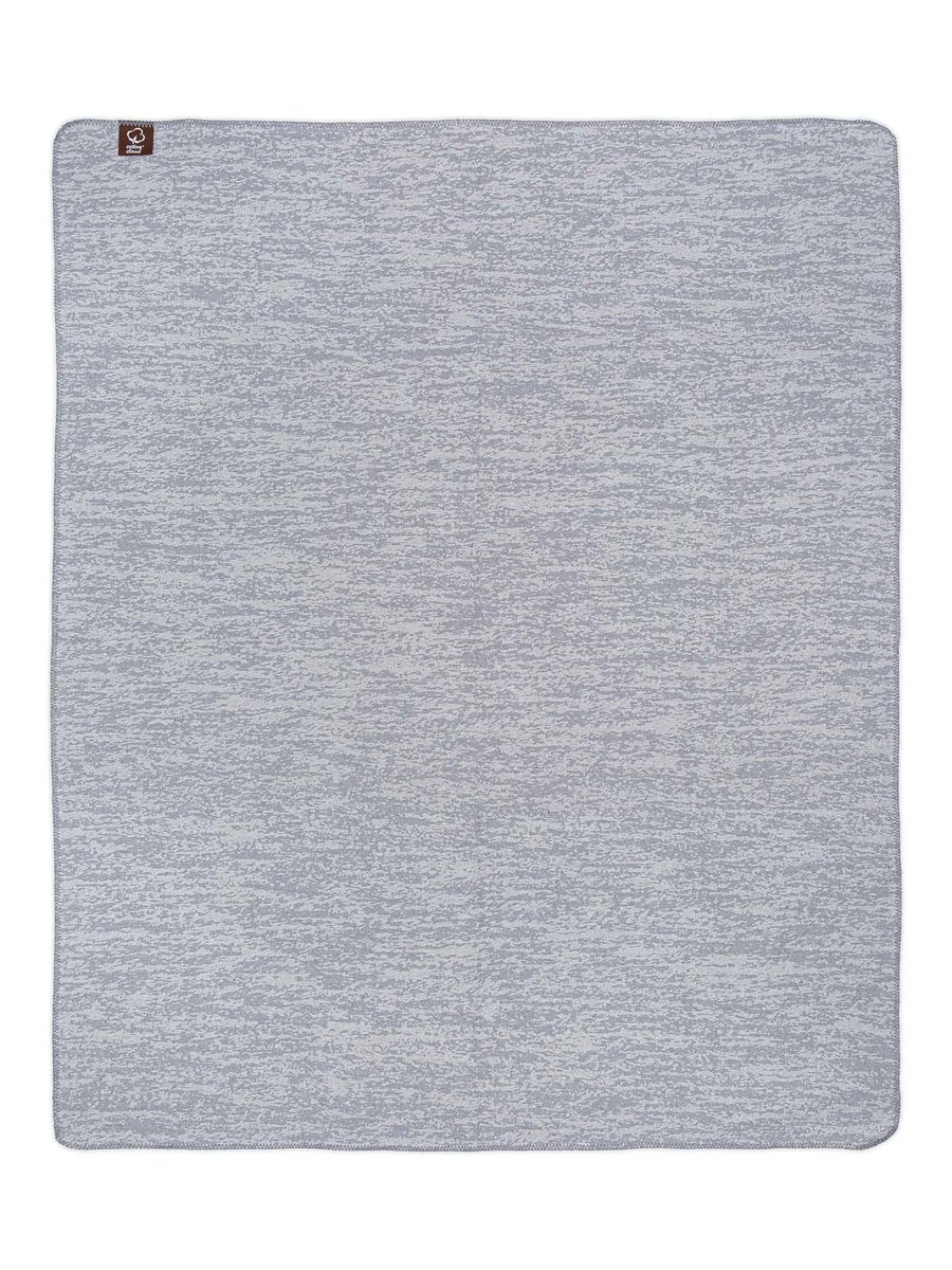 Narzuta pled 165x200 Ciepły beton szary koc wykończony szydełkiem
