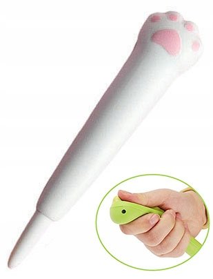 długopisy KOCIA ŁAPA cienkopisy ANTYSTRESOWE kotki dla dzieci do szkoły