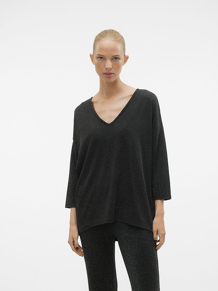 Vero Moda Bluzka w kolorze czarnym