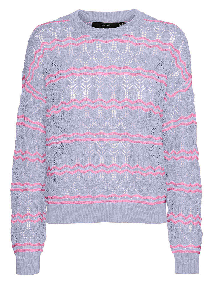 Vero Moda Sweter w kolorze błękitno-różowym