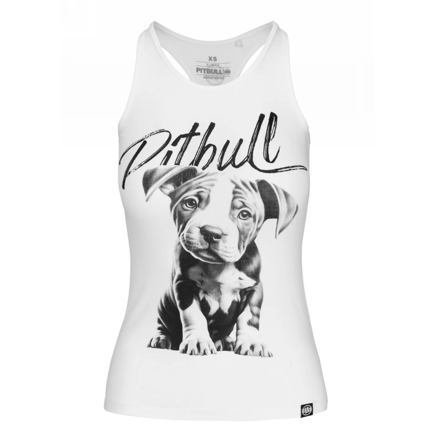Tank Top damski Pit Bull Middle Weight 190 Spandex Puppy '25 - Biały