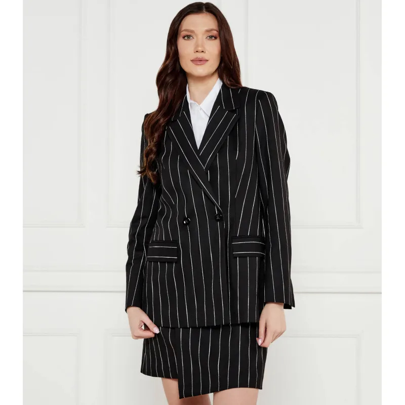 Marc Cain Marynarka | Fitted fit | z dodatkiem lnu