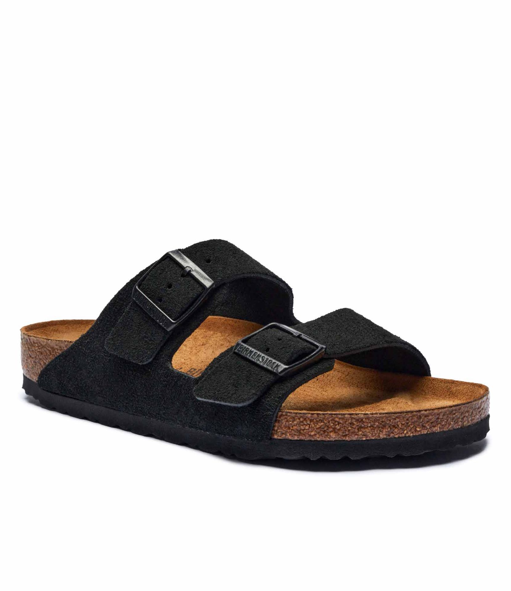 Birkenstock Klapki Arizona LEVE zamsz regular fit