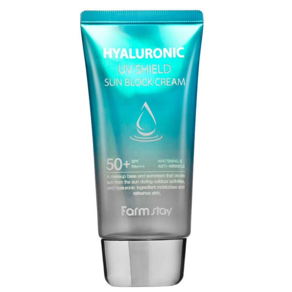 FARMSTAY Hyaluronic UV Shield Sun Block Cream SPF50+/PA++++ krem z filtrem 70g