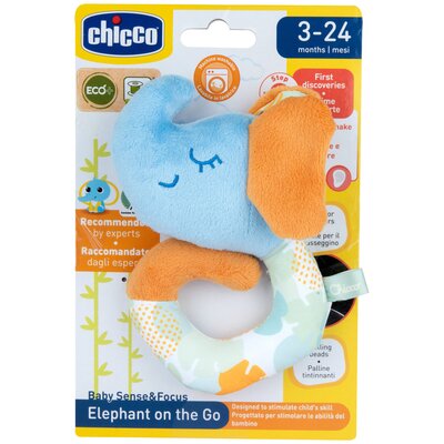 Grzechotka CHICCO Sense & Focus Słonik 00012206000000