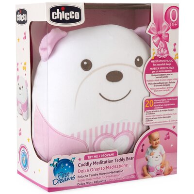 Maskotka CHICCO First Dreams Misiek Brzuszek 00012266100000 Różowy