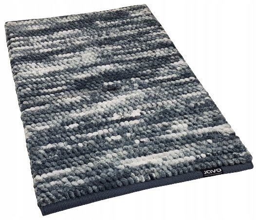 Dywanik łazienkowy Premium natural Szaro Biały 70x120