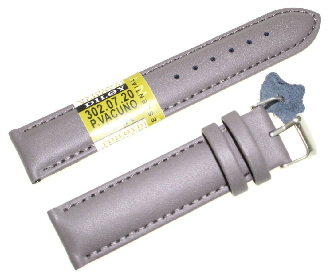 Sk��rzany pasek do zegarka 20 mm Diloy 302.20.7